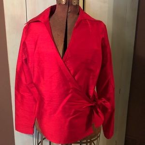 Crimson blouse